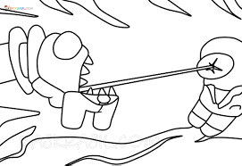 Among us is a multiplayer action game similar to the pc game decit and the card mafia. Among Us Coloring Pages 190 Best Coloring Pages Free Printable