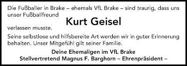 Traueranzeigen von Kurt Geisel