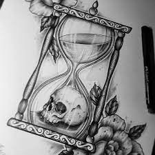 Details Hourglass Tattoo Tattoo Design Drawings Skull Tattoos