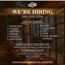 Holywings membuka sejumlah restoran, bar, dan klub malam di jadetabek, bandung, surabaya, semarang, dan makassar. Lowongan Kerja Holywings Pik Atmago