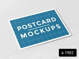 Download Free Postcard Mockups Postcard Mockup Free Postcards Postcard