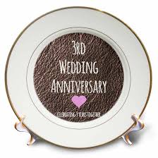 Check spelling or type a new query. East Urban Home 3rd Wedding Anniversary Gift Leather Celebrating 3 Years Together Third Anniversaries Porcelain Decorative Plate Wayfair