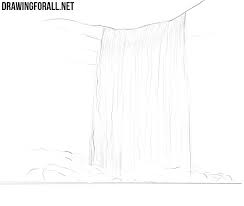 How To Draw A Waterfall Drawingforall Net Waterfall drawing waterfall scenery easy paintings acrylic art my drawings moonlight shorts simple key everyone, here's a new nature tutorial for you all.
