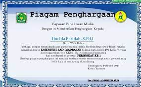 Contoh piagam penghargaan linmas atas pengabdian selama 10 tahun dan 20 tahun dari bupati/walikota. Aplikasi Cetak Piagam Penghargaan Guru Berprestasi Operator Pendidikan
