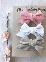 Mini Hair Bows Baby Hair Bows White Bow Pink Bow Baby Etsy In 2020 Baby Bows Baby Hair Bows Diy Hair Bows