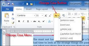 Ms word convert to uppercase. Change Case Ms Word 2010 Tutorial