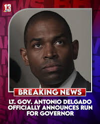 BREAKING: It's now official. Lt. Gov. Antonio Delgado will now run against  Gov. Kathy Hochul, in an effort to take her job. ➡️  https://wnyt.com/top-stories/delgado-formally-launches-bid-to-unseat-hochul-as-governor/