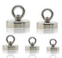 1Pcs D20-D60 Super Strong Neodymium Salvage Magnet Deep Sea Fishing Magnets  Holder Pulling Mounting Pot with Ring Eyebolt - AliExpress