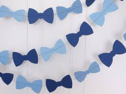 Bow Tie Garland Navy Light Blue Garland Boy Birthday Party Party Decoration Little Man Garland Bow Tie Baby Shower Bow Tie Party Baby Boy Shower
