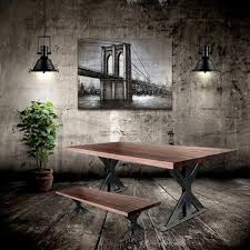 Maybe you would like to learn more about one of these? Farmhouse Industrial Trestle Metal Table Legs Black Finish Steel Knox Deco