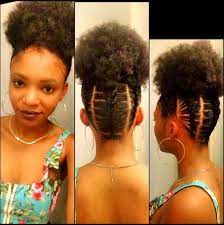 Personalize Your Afro Puff Elastic Cornrows Hair Puff Natural Hair Styles Natural Hair Braids