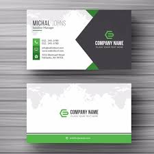 Use a word business card template to design your own custom cards by adding a logo or tagline. Business Card With Green Details Business Cards Vector Templates Corporate Business Card Design Vector Business Card