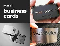 Custom wood and metal business cards: Metal Business Card Ideas That Speak Luxury And Help The Environment
