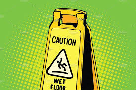 Caution Wet Floor Sign In 2020 Wet Floor Signs Retro Vector Illustration Wet