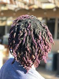 Purple Two Strand Twist Out On Locs Two Strand Twist Out Two Strand Twist Hair Styles