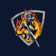 Mascot Gaming Logo Esport With Sniper Illustration Logo Illustration Design Team Logo Design Professional Logo Design