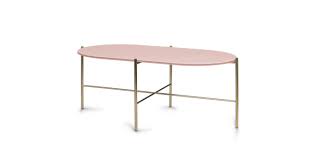 Silicus Pink Oblong Coffee Table Mid Century Modern Coffee Table Coffee Table Living Room Coffee Table