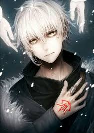 Pin By Sky Flakes On White Hair Guy Cute Anime Guys Anime Character Art