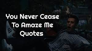 B v/t aufhören (to do, doing zu tun): You Never Cease To Amaze Me Quotes Top 18