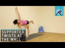 Twisted Half Moon Pose Yoga With Adela Serrano Yoga Tutorial Yoga Poses