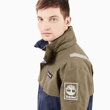 Waterproof Jacket For Men In Navy Green Timberland