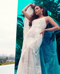 Try to select or custom it here! A Wow Worthy Mermaid Wedding Gown Complete With Moonstones Crystals And Lace Dramatic Wedding Dress Wedding Gowns Mermaid Wedding Dresses