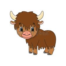 Yak Cute Flat Vector Illustration In Childish Cartoon Style Funny Stock Vector Crushpixel Learn how to draw for free! yak cute flat vector illustration in