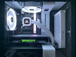 Black And White Pc Build Rgb Nzxt H200i White Corsair Aoi Custom Computer Computer Setup Custom Pc