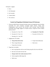 Maybe you would like to learn more about one of these? Soal Latihan Pengelolaan Perbekalan Farmasi Di Puskesmas
