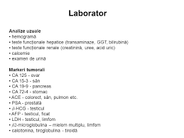 Sunt persoane care vor sa isi faca un control al starii de sanatate, si datorita aglomerarii serviciilor medicale, ar prefera sa stie ce analize trebuie sa isi faca. Strategia TerapeuticÄƒ In Oncologie Ppt Download