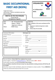 The ecctis training schedule for 2021 is detailed below. Basic Occupational First Aid Bofa Ppt Download