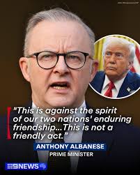 Anthony Albanese has called Trump's decision to impose import tariffs