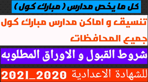 ويختلف تنسيق مدارس التعليم والتدريب المزدوج «مبارك كول» كل عام وتحدده مديرية التربية والتعليم بكل محافظة، ويتباين الحد الأدنى للقبول بالمدرسة على حسب القسم الذي يرغب الطالب في الالتحاق به. ØªÙ†Ø³ÙŠÙ‚ ÙˆØ£Ù…Ø§ÙƒÙ† Ù…Ø¨Ø§Ø±Ùƒ ÙƒÙˆÙ„ ÙÙŠ Ø¬Ù…ÙŠØ¹ Ø§Ù„Ù…Ø­Ø§ÙØ¸Ø§Øª Ø§Ù„Ø£ÙˆØ±Ø§Ù‚ ÙˆØ§Ù„Ø´Ø±ÙˆØ· Ø§Ù„Ù…Ø·Ù„ÙˆØ¨Ø© Ù„Ù„Ø´Ù‡Ø§Ø¯Ø© Ø§Ù„Ø§Ø¹Ø¯Ø§Ø¯ÙŠØ© 2020 2021 Youtube