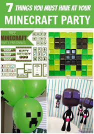 We have lotsof 7 year old boy birthday party ideas for people to pick. 7 Things You Must Have At Your Minecraft Party Minecraft Birthday Minecraft Party Mindcraft Party