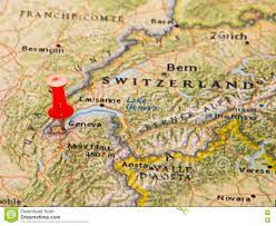 Excluding the exclave of the municipality of céligny, the canton shares 95% of its border with france: Genewa Szwajcaria Przyczepial Na Mapie Europa Obraz Stock Obraz Zlozonej Z Kraje Destination 78891525