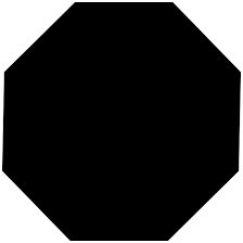 He missed the last step lol. Octagon Shape Sticker