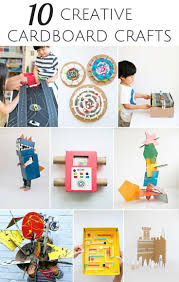 10 Creative Ways To Recycle Cardboard Into Kids Crafts Cardboard Crafts Diy Crafts For Kids Recycled Crafts Kids