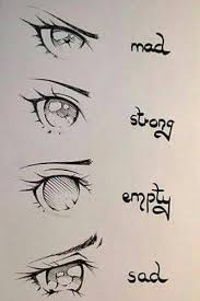Free step by step easy drawing lessons, you can learn from our online video tutorials and draw your favorite characters in minutes. Photo Anime Eye Drawing Drawing Expressions Sketches
