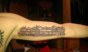 Great environment and all are talented artists. My Yet To Be Colored Rainbow Row Charleston Tattoo Tattoos Tattoo Quotes Tattoo Inspiration
