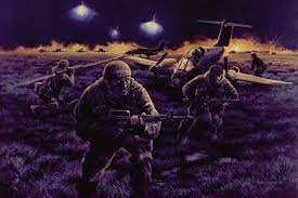 During The Falklands War The 22nd Sas Regiment Launched A Raid On Pebble Island 14 15 May 1982 The Objective Was To Att Falklands War War Art Military History