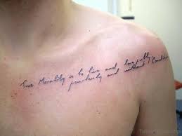 Small and simple tattoos have become immensely popular in recent years. 75 Adorable Wording Tattoos For Chest