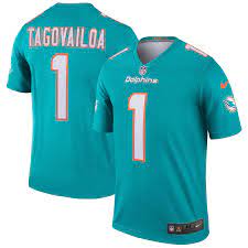 Same day flat rate shipping on much our original selection of nike miami dolphins gear, including authentic miami dolphins jerseys, fins nike apparel, hats, t shirts, jackets, dolphins youth apparel and much more! Men S Nike Tua Tagovailoa Aqua Miami Dolphins Legend Jersey
