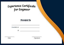 Put your skills at a prominent position. Experience Certificate For Engineer Format Sample Example