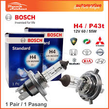 H4 12v 55w sesuai untuk kereta apa. Proton Saga Mk1 Lmst Blm Car Headlight Lamp Bulb Bosch H4 P43t 12v 60 55w Shopee Malaysia