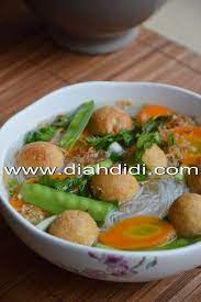 Diah Didi S Kitchen Sup Bening Bola Bola Tahu Resep Masakan Makanan Vegan Makanan Buatan Sendiri