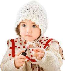 Amazon.co.jp: Vivobiniya 幼児 女の子 ラブリー フラウンス ニット帽 ベビー ボンネット 新生児 ベビー 帽子 0-8歳,  ピンク(コットン), 0-6 Months : ファッション