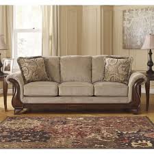 Ashley Furniture Lanett Fabric Sofa In Barley Living Room Collections Living Room Furniture Sale Furniture