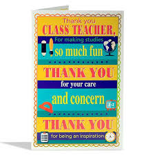 Sincerely or with gratitude should do the trick. Buy Thank You Class Teacher Card Online At Best Price In India Archiesonline Com