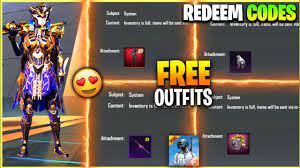 Pubg Mobile Lite Free Outfits Redeem Codes Free Outfits In Pubg Lite Youtube