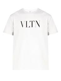 vltn logo print cotton t shirt valentino